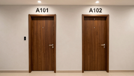 puertas a apartamentos generated with Z-Image